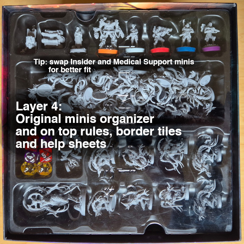 Nemesis Retaliation Kart Yerleştirici 3D Baskı Oyun Organizatörü