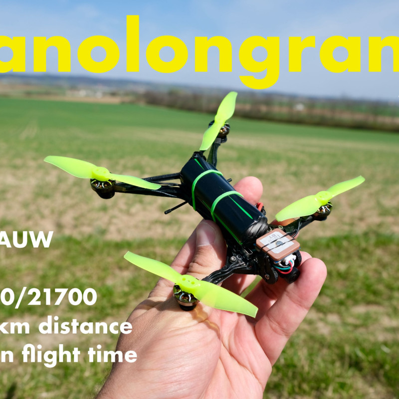 Nanolongrange V2 GPS FPV Drone - Hafif 3D Baskı Drone Kiti