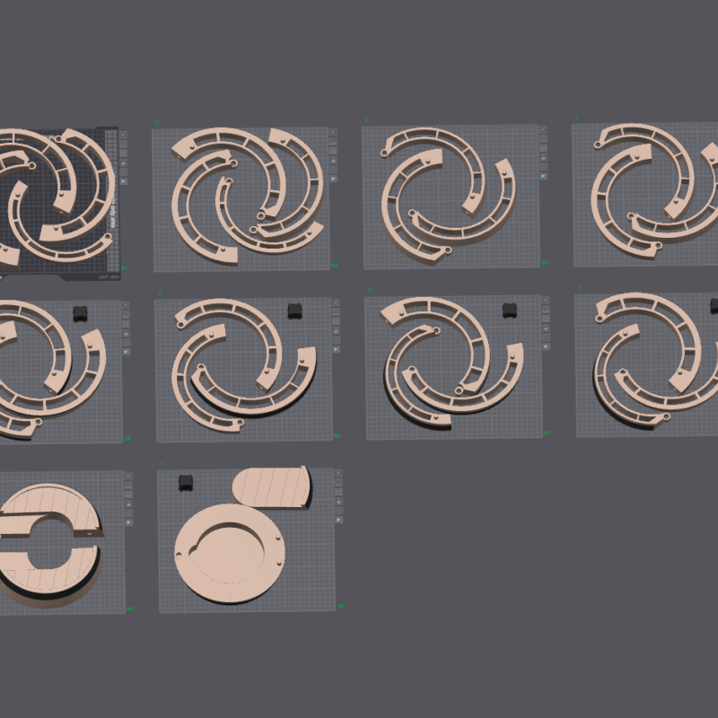 Ahşap Varil Kutu Dekor - 3D Baskı Ev Dekorasyon Ürünü