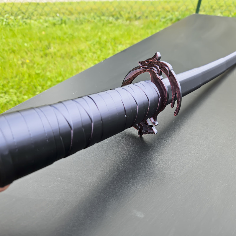 Katana Ghost of Yotei - Kurt Tasarımı 3D Baskı Kılıç Modeli