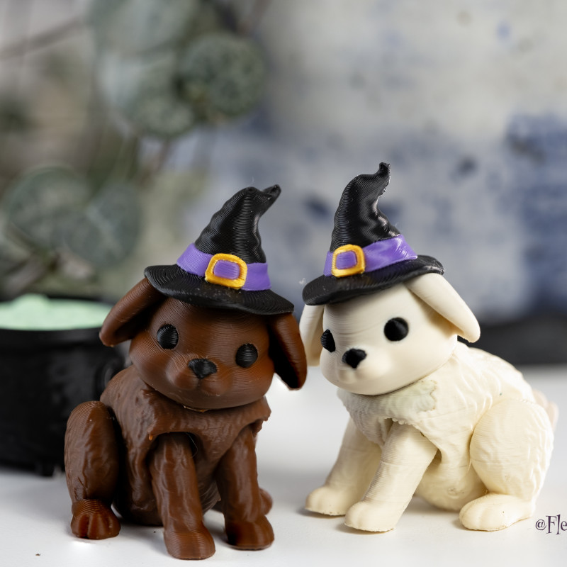 Halloween Cadı Tavşanı - Hareketli Anahtarlık 3D Baskı Modeli