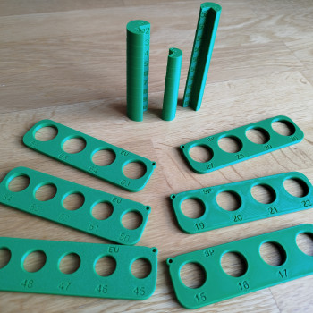 Avrupa ve İspanya Yüzük Ölçüm Aparatı - 3D Baskı