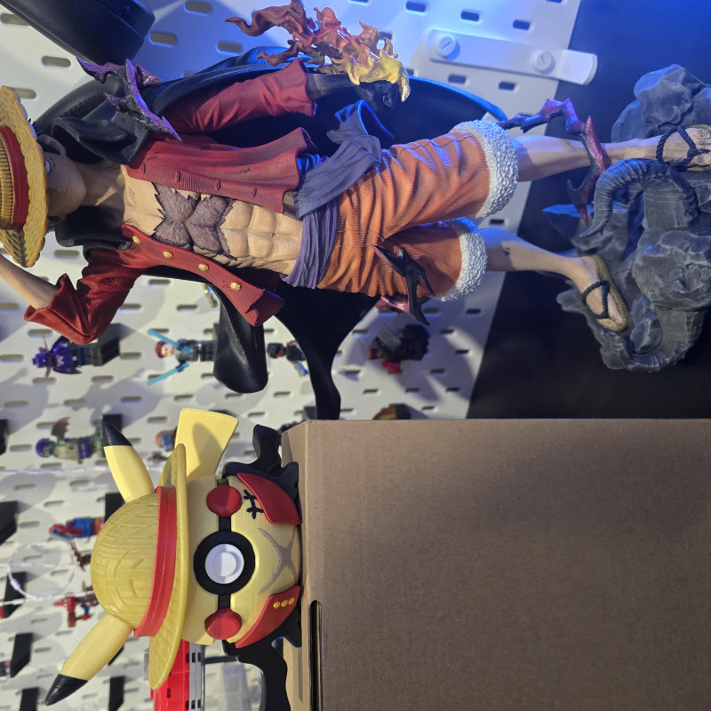 Pikachu Monkey D. Luffy Pokeball 3D Baskılı Koleksiyon Parçası