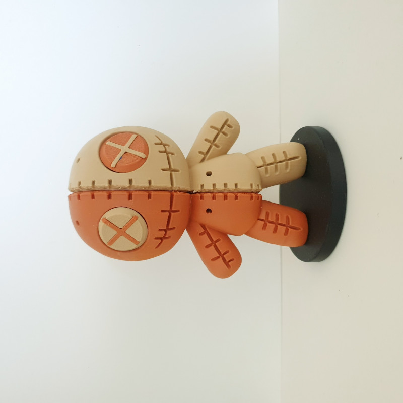 Voodoo Bebeği 3D Baskı Dekor - Renkli Tasarım