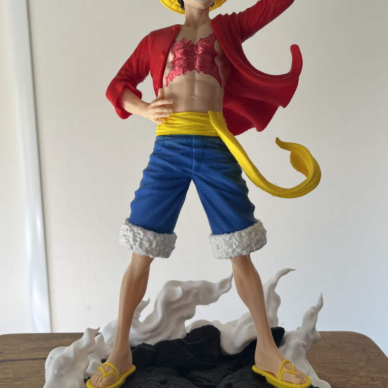Straw Hat Luffy 3D Baskı Figür - Anime Koleksiyon Parçası