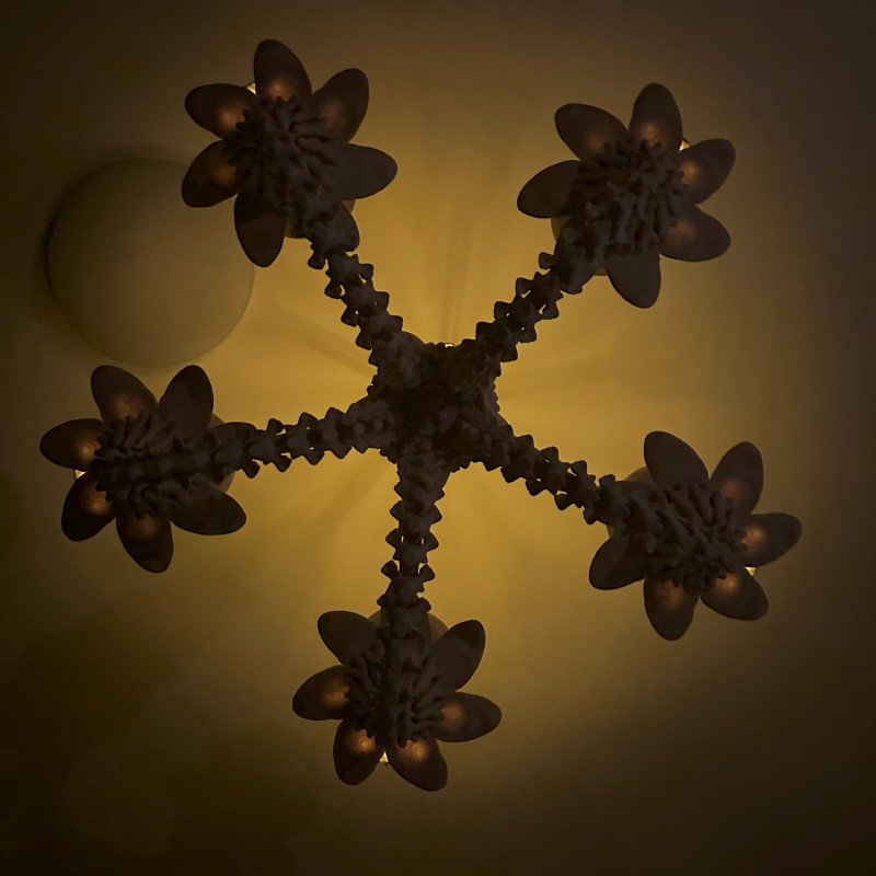 Mini Kemik Avize - 3D Baskı Dekorasyon - Halloween Işık