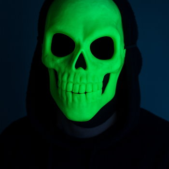 Parlayan Kafatası Maskesi - Işıkta Parlayan Cadılar Bayramı Aksesuarı Parlayan Kafatası Maskesi - Işıkta Parlayan Cadılar Bayramı Aksesuarı