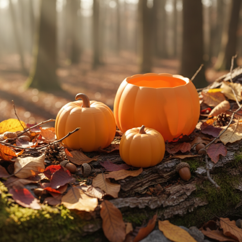 Şık Balkabağı Kasesi - 3D Baskı Dekorasyon - PLA Malzeme