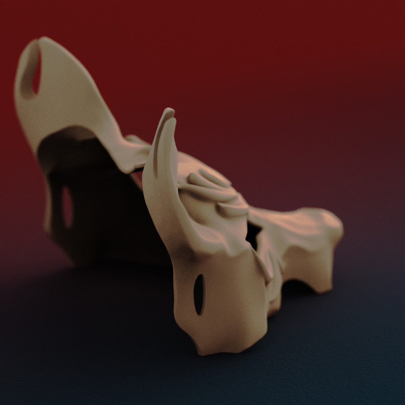 Kitsune Maske - Japon Tilki Ruhu 3D Baskı Dekoratif Maske Kitsune Maske - Japon Tilki Ruhu 3D Baskı Dekoratif Maske