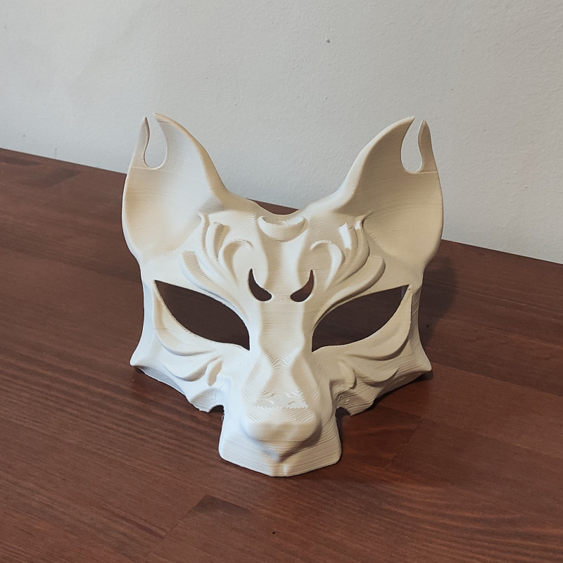 Kitsune Maske - Japon Tilki Ruhu 3D Baskı Dekoratif Maske Kitsune Maske - Japon Tilki Ruhu 3D Baskı Dekoratif Maske