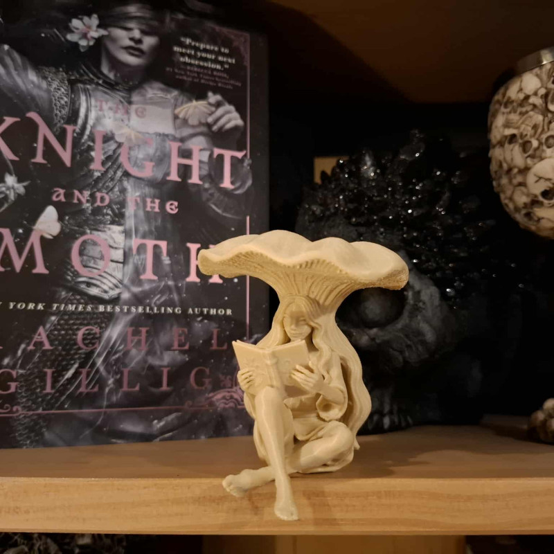 Mantar Peri 3D Baskı Heykel - Fantastik Dekor Figürü