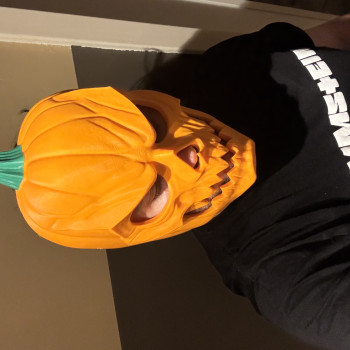 Korkunç Balkabağı Kafatası Maske - Cadılar Bayramı Aksesuarı