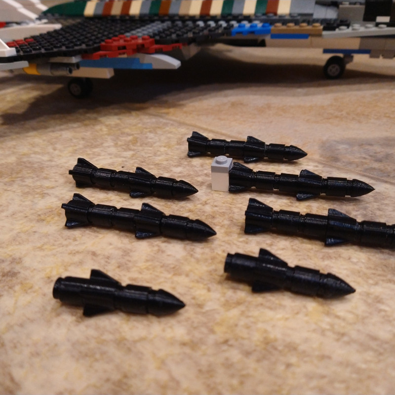 Modüler Lego Uyumlu Füze Seti - 3D Baskı Oyuncak