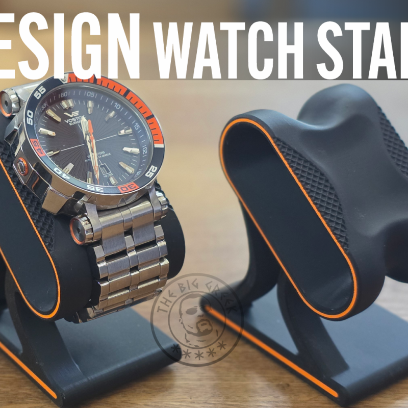 Şık ve Sağlam 3D Baskılı Saat Standı - Minimal Tasarım