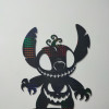 Halloween 2025 Stitch Karanlıkta Parlayan Dekoratif 3D Duvar Tablosu