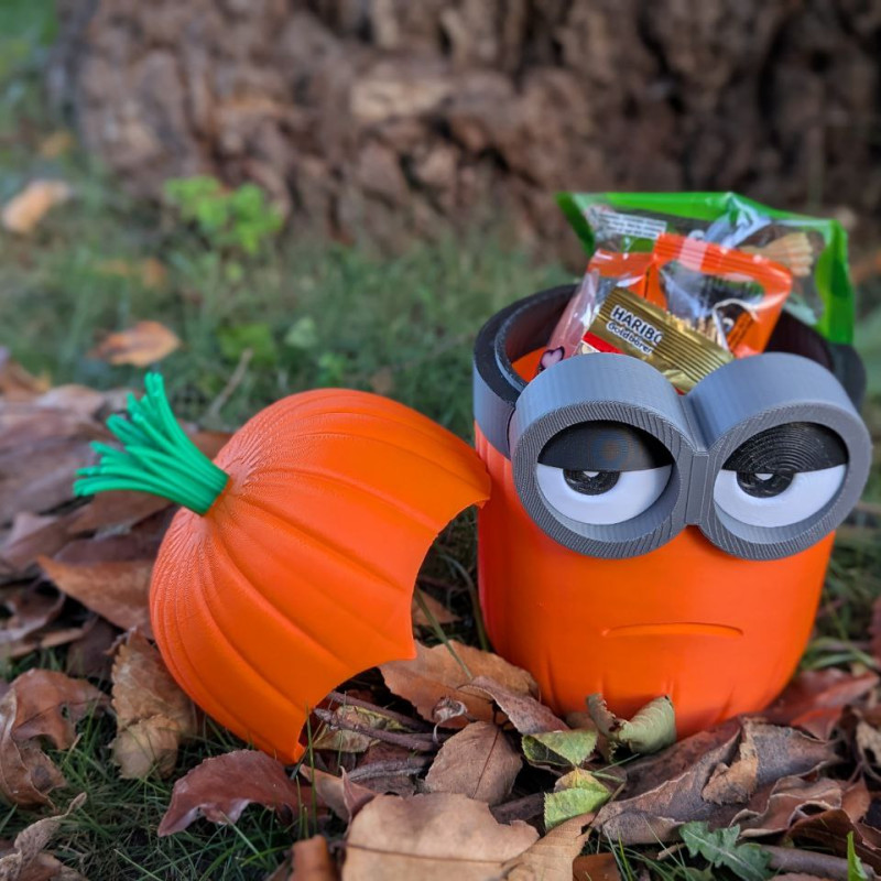 Halloween Minion Bob Şeker Kasesi - 3D Baskı Dekorasyon