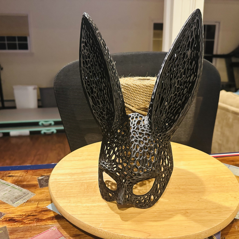 Halloween Hayvan Maskeleri - 3D Baskı Tavşan Kedi Tilki Kostüm Aksesuarı