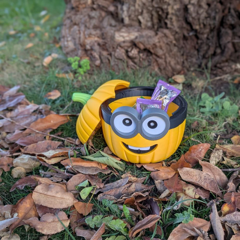 Halloween Minion Bob Şeker Kasesi - 3D Baskı Dekorasyon