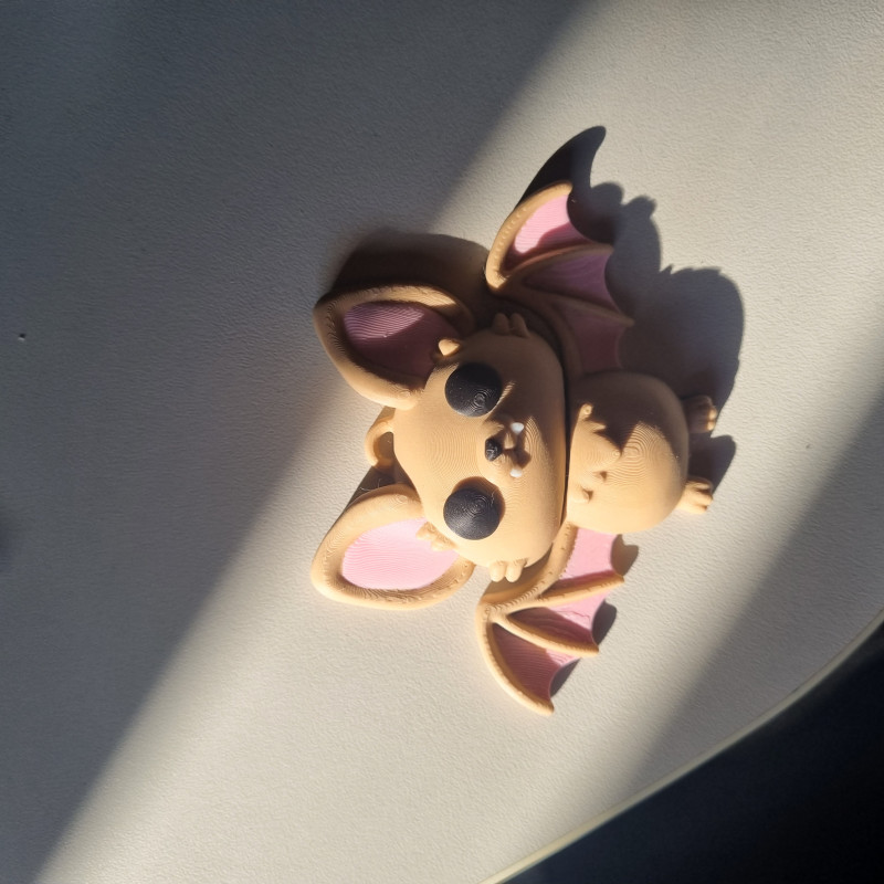 Esnek Yarasa Anahtarlık - 3D Baskı Halloween Aksesuarı