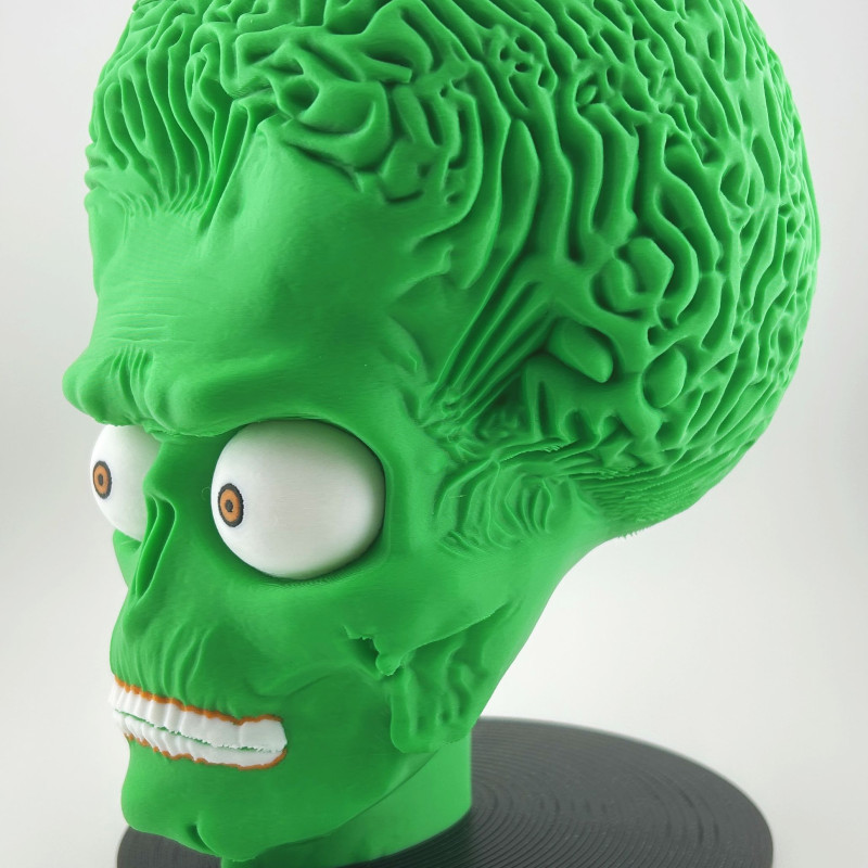 Uzaylı Beyin Kase Büst - 3D Baskılı Bilim Kurgu Dekor