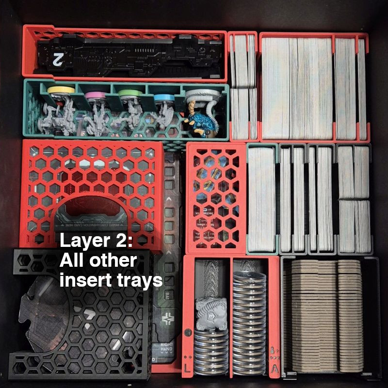 Nemesis Retaliation Kart Yerleştirici 3D Baskı Oyun Organizatörü