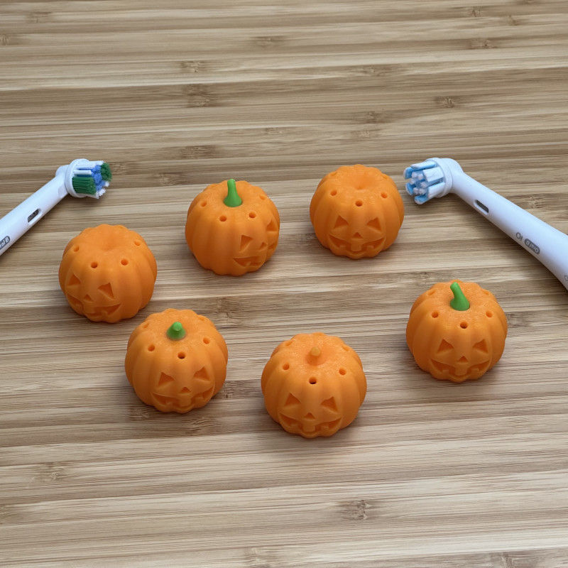 Oral-B Balkabağı Diş Fırçası Kılıfı - 3D Baskı Dekoratif Aksesuar