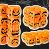 Cadılar Bayramı Jack-o-lantern Fidget Küpü - 3D Baskı Oyuncak