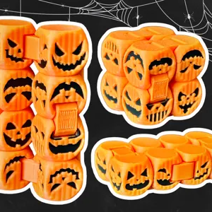Cadılar Bayramı Jack-o-lantern Fidget Küpü - 3D Baskı Oyuncak
