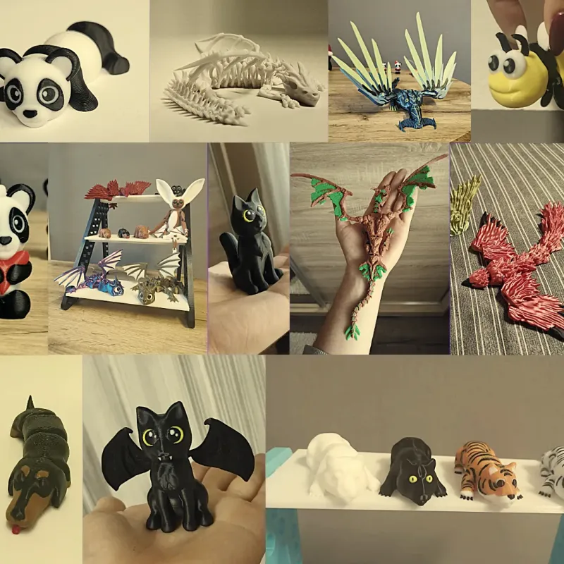 Mini Esnek Cadılar Bayramı Balkabağı Arkadaşlar - 3D Baskı Dekor