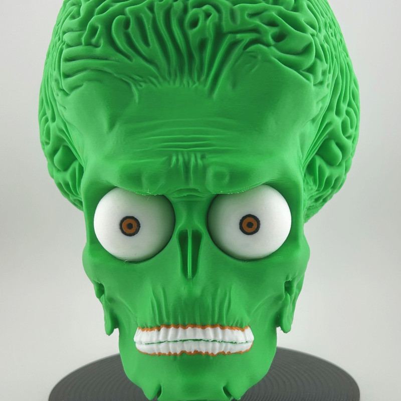 Uzaylı Beyin Kase Büst - 3D Baskılı Bilim Kurgu Dekor