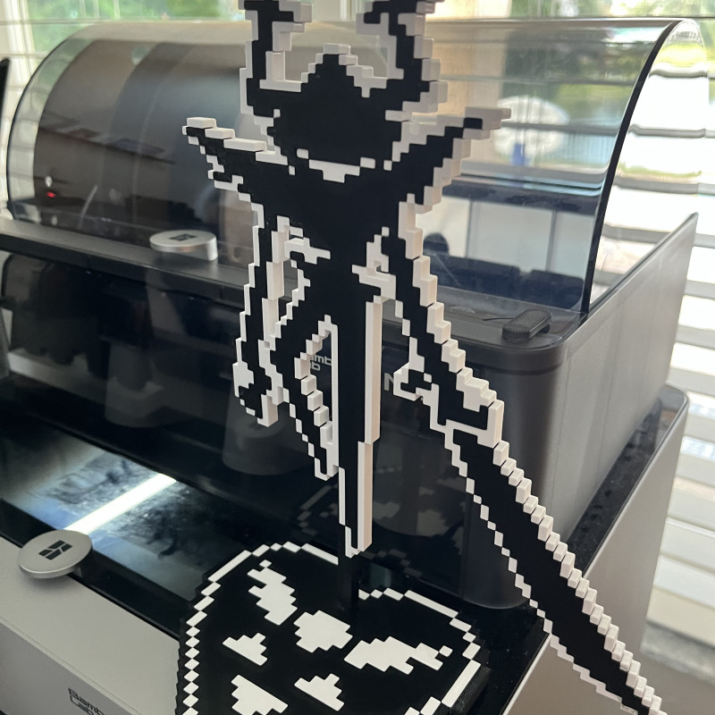 Deltarune Gürleyen Şövalye 3D Baskılı Gösterim Standı