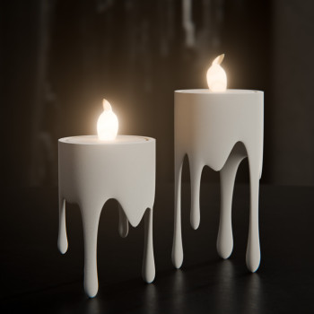 Yüzen Damlayan Mumluk - LED Tealight Dekoratif 3D Baskı