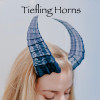 Tiefling Kostüm Boynuzları - 3D Baskı Cosplay Aksesuarı