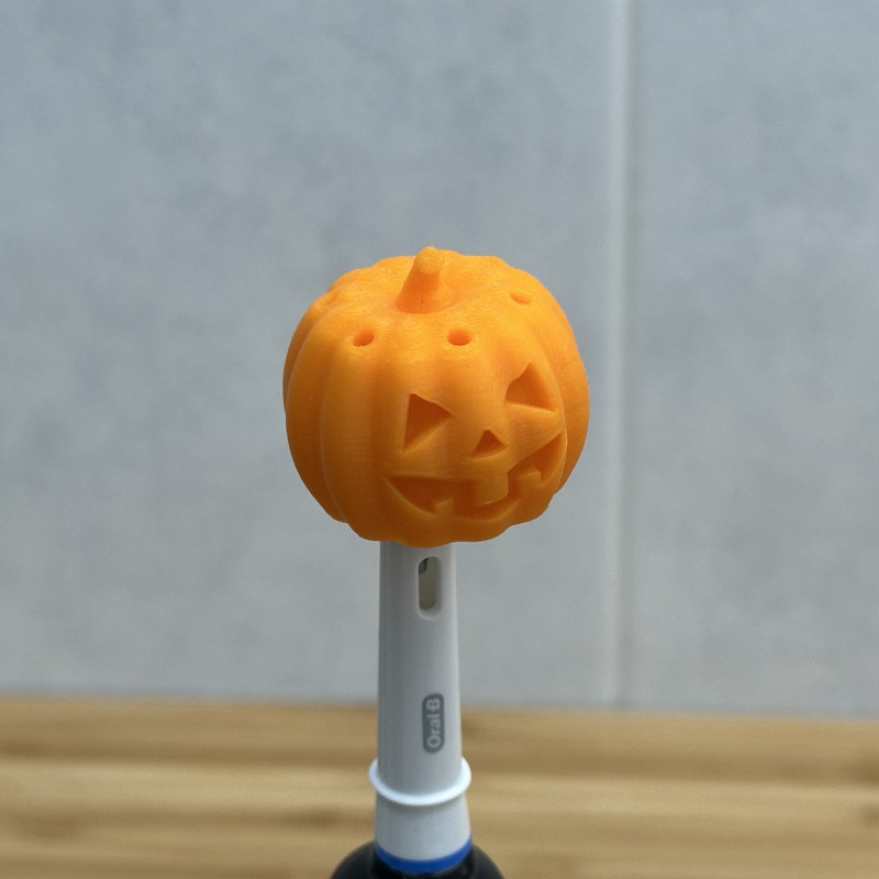 Oral-B Balkabağı Diş Fırçası Kılıfı - 3D Baskı Dekoratif Aksesuar