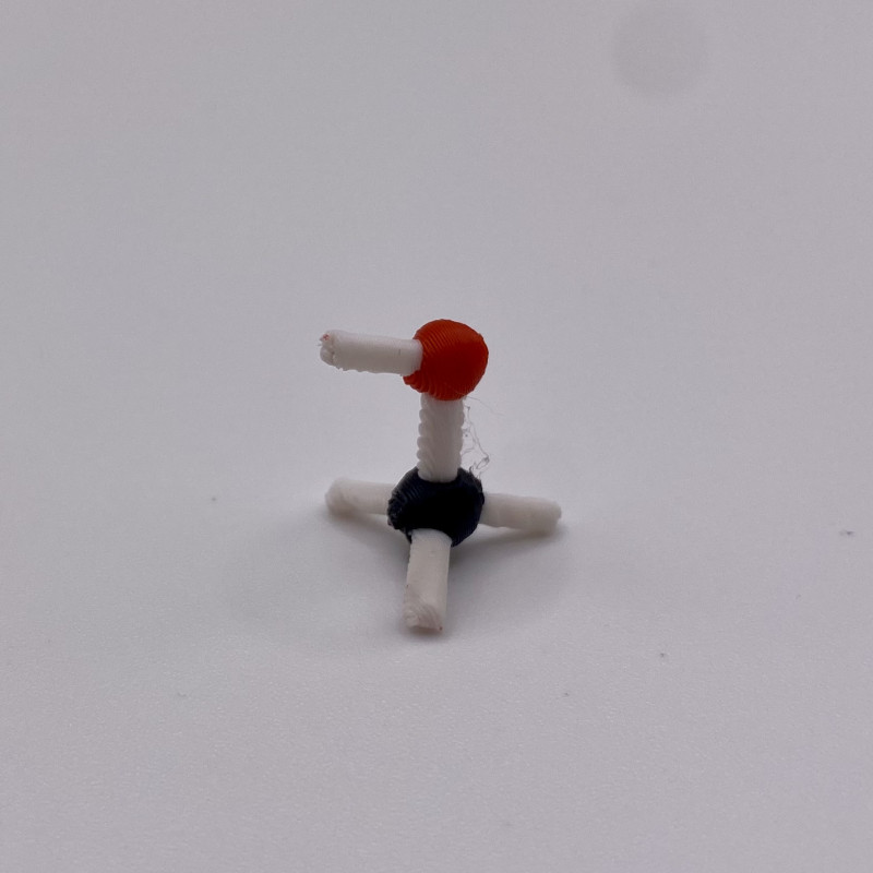 3D Baskı Metanol Molekül Modeli - Eğitici Kimya Seti