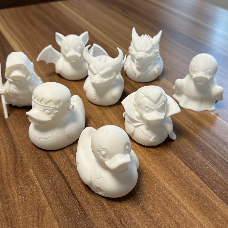 Cadılar Bayramı Ördek 3D Baskı Koleksiyon Figürü