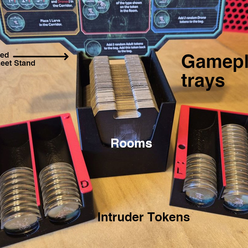 Nemesis Retaliation Kart Yerleştirici 3D Baskı Oyun Organizatörü