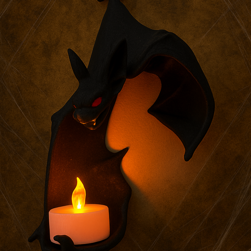 Halloween Yarasa Duvar Dekoru - 3D Baskılı Özel Tasarım