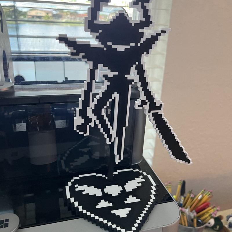 Deltarune Gürleyen Şövalye 3D Baskılı Gösterim Standı