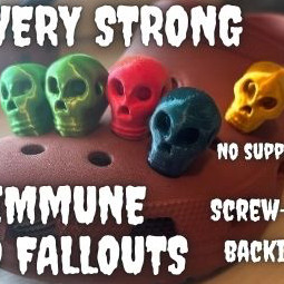 Kafatası Krok Aksesuarı - Sağlam Bağlantılı 3D Baskı Charm