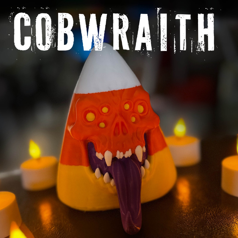 Cadılar Bayramı Şeker Mısır Canavarları 3D Baskı Dekor