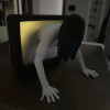 The Ring Samara TV Diorama 3D Baskı Korku Figürü