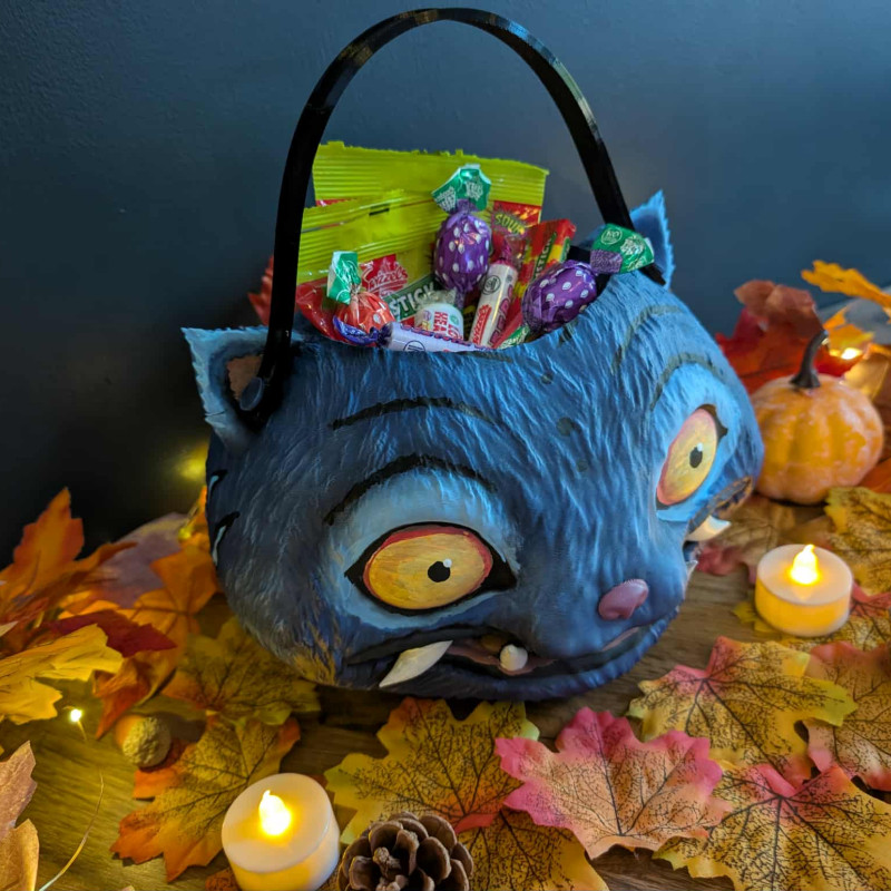 Derpy K-Pop Şeytan Avcısı Cadılar Bayramı Şeker Kovası - 3D Baskılı