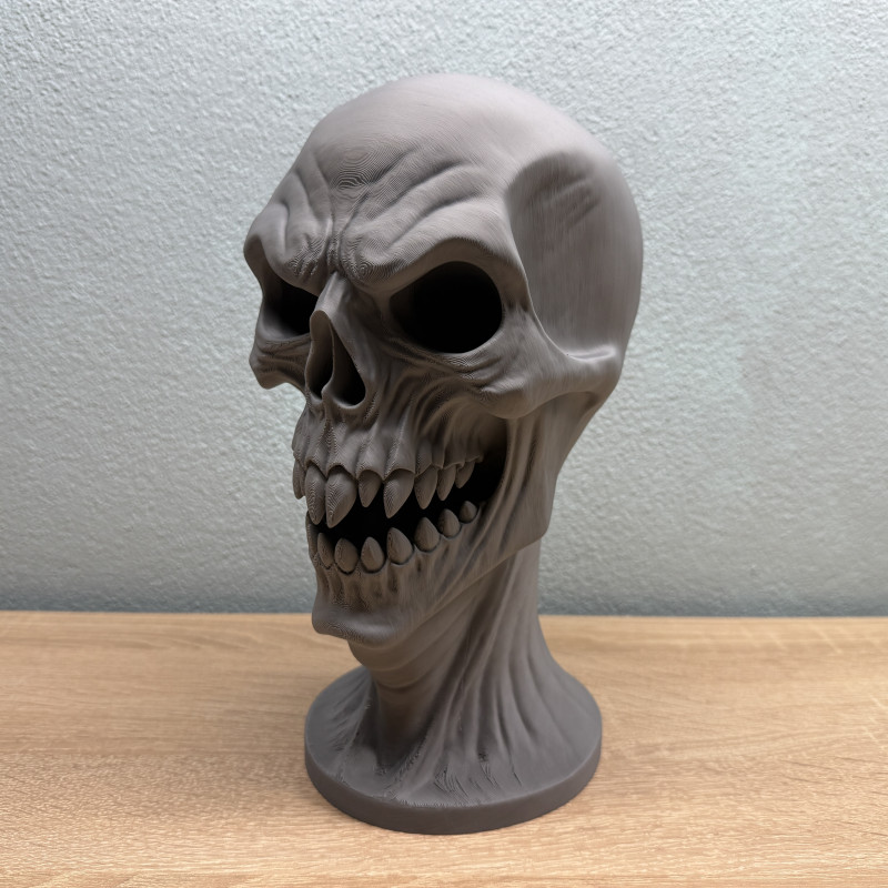 Korkunç Kafatası Kulaklık Askısı - 3D Baskı Ofis Dekorasyonu