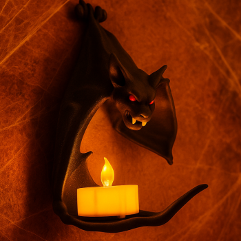 Halloween Yarasa Duvar Dekoru - 3D Baskılı Özel Tasarım