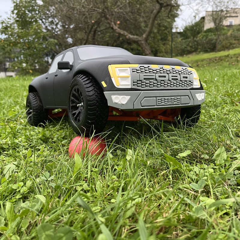 3D Baskı RC Ford Raptor F-150 Model Araba | 1:10 Ölçek