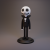 3D Baskı Jack Skellington Maketi - Özel Tasarım, PLA Malzeme 3D Baskı Jack Skellington Maketi - Özel Tasarım, PLA Malzeme