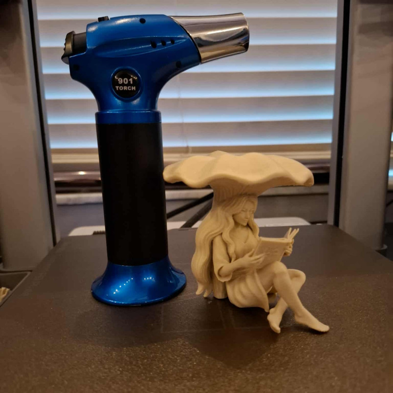 Mantar Peri 3D Baskı Heykel - Fantastik Dekor Figürü