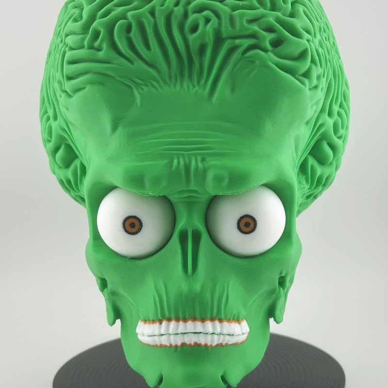 Uzaylı Beyin Kase Büst - 3D Baskılı Bilim Kurgu Dekor