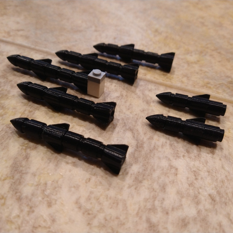 Modüler Lego Uyumlu Füze Seti - 3D Baskı Oyuncak